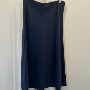 J Crew navy silk skirt